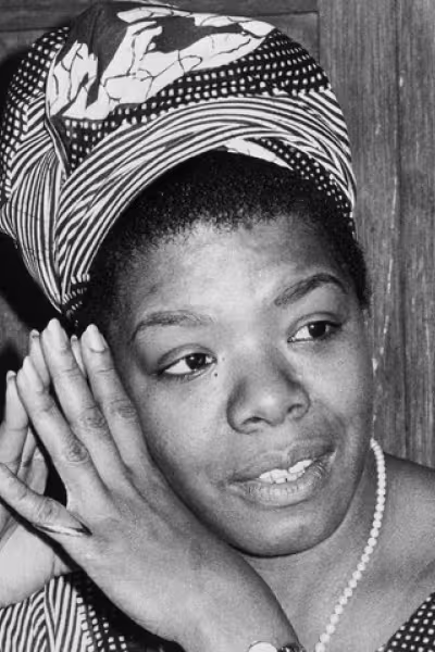 ca. 1970, San Francisco, California, USA --- San Francisco: Poet Maya Angelou shown in photo from files dated 1970. --- Image by &copy; Bettmann/CORBIS