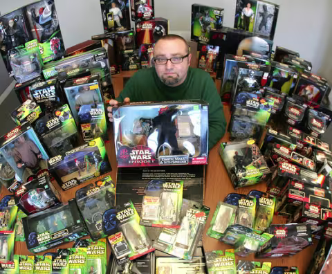 CIBASS El coleccionista Adam Shields conStar Wars