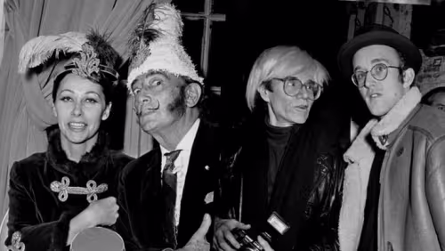Ultra Violet, Salvador Dali, Andy Warhol y Keith Haring en New Yorl al inicio de los 80
