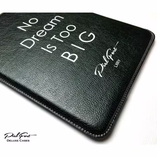 CIBASS funda-de-piel-no-dream-is-too-big-para-ipad-e-iphone