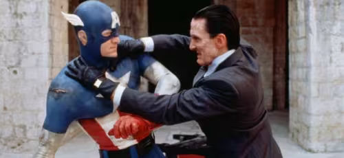 captain america and red skull in albert pyun's captain america (1990) albert pyun interview